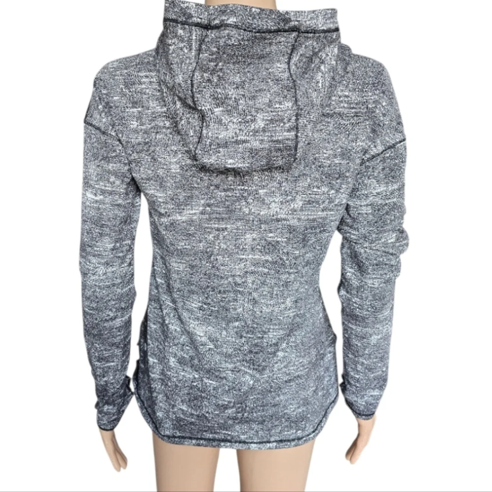 Lululemon Forever Endeavour Long Sleeve Rush Jacquard Black White
